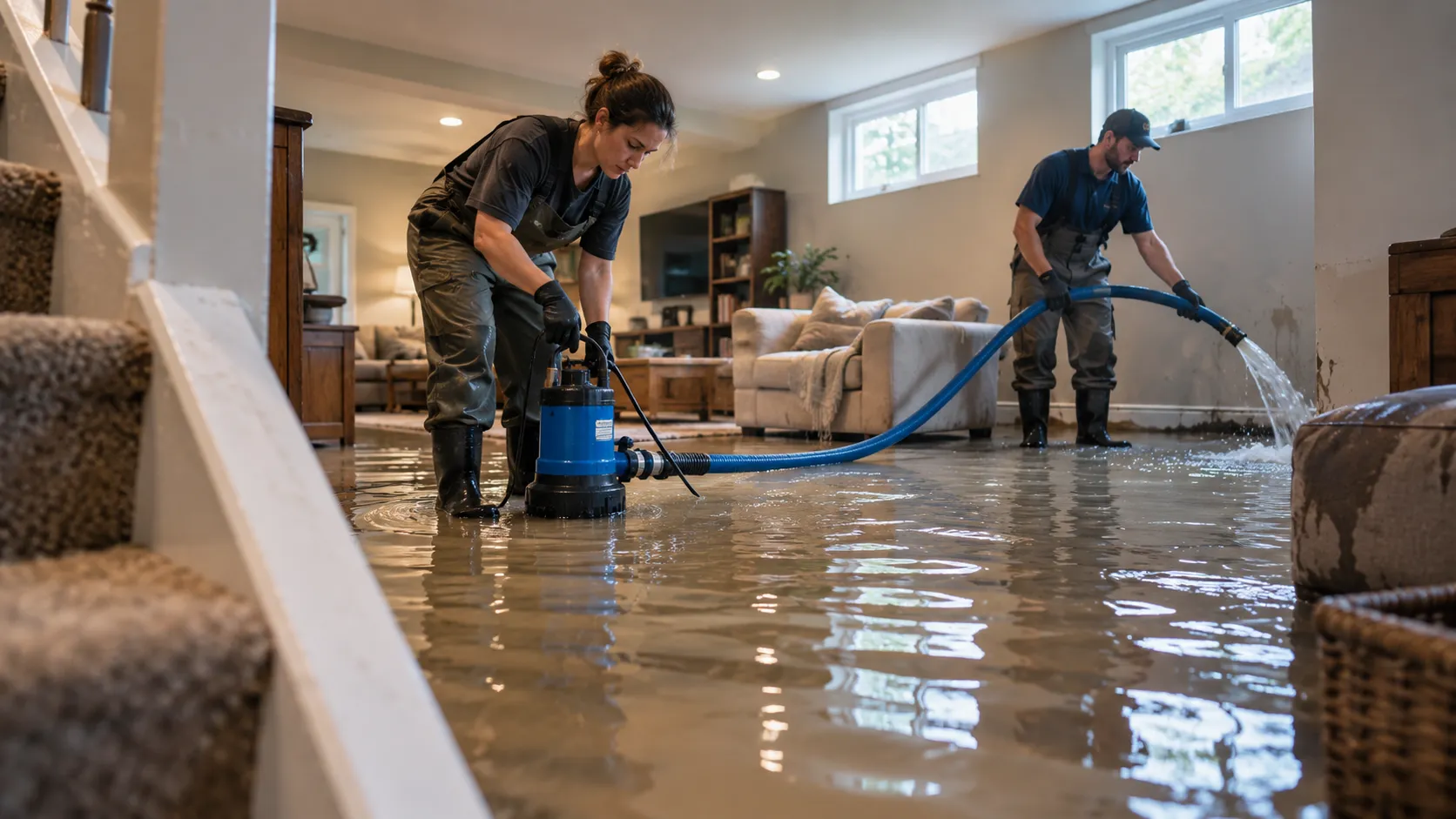 Flooded Basement Cleanup in Austin, TX